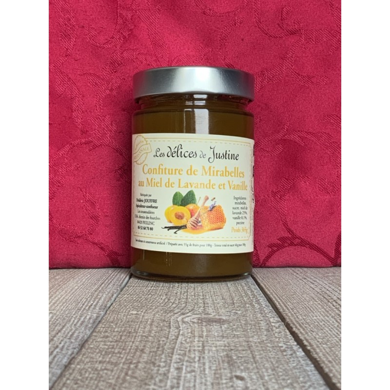 Confiture de Mirabelle Miel de lavande